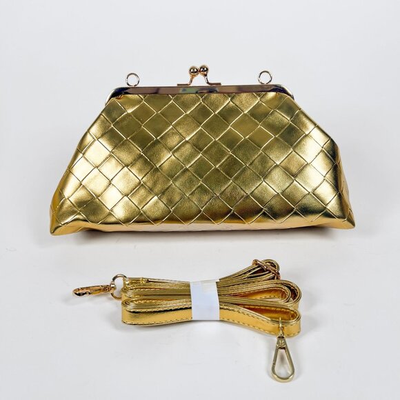 Verano Hill Valentina Cross Chained Crossbody Bag – Gold - Picture 2 of 6